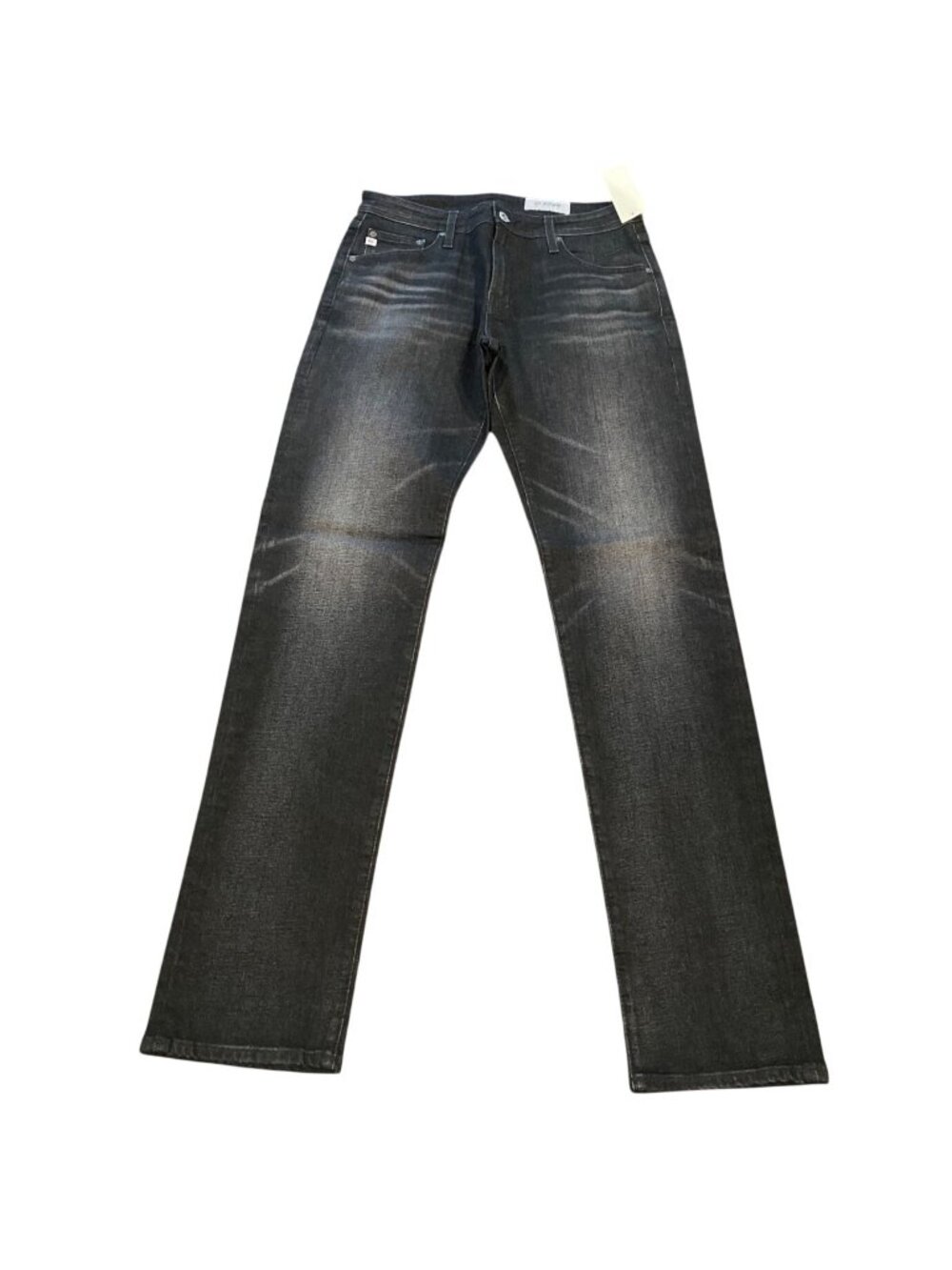 AG Tellis Jean Mens 32x34 Black 7 Yrs Crawford Distressed Stretch Modern Slim